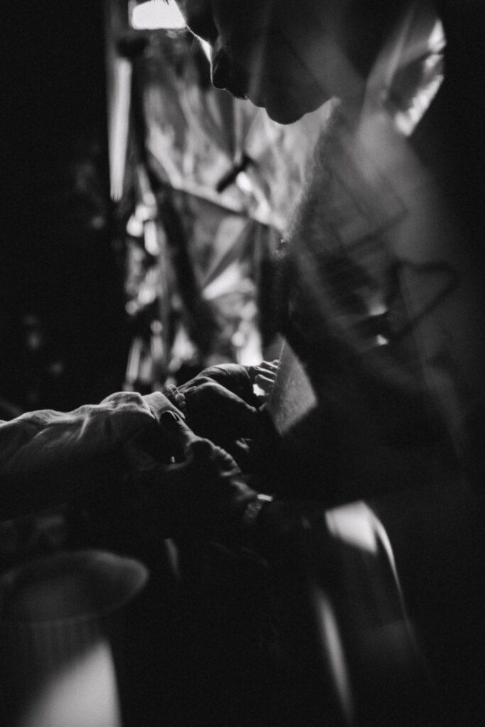 Queer wedding detail shots captured in an untraditional, documentary style with lived-in wedding details